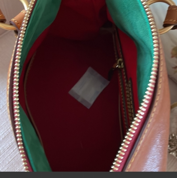 Dooney and Brourke Florentine Satchel Natural - Picture 5 of 7